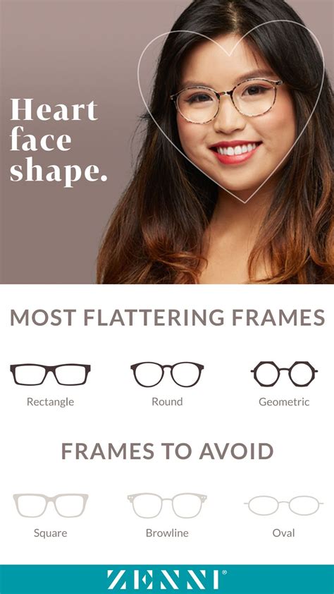 glasses frames for heart shaped face