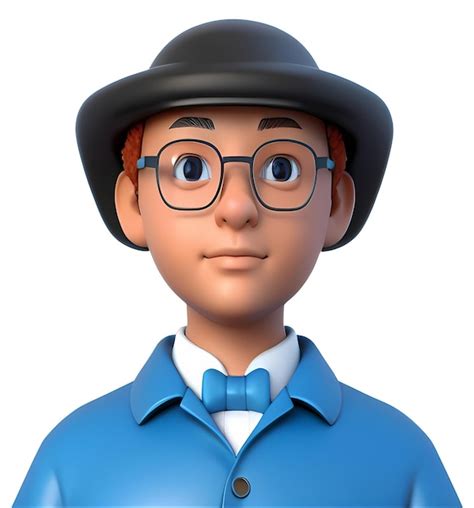 Glasses Hat Character