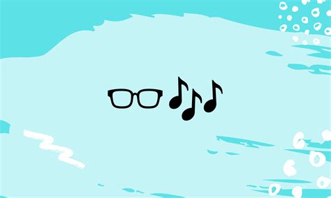 glasses plus music notes emoji meaning