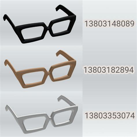 glasses roblox code