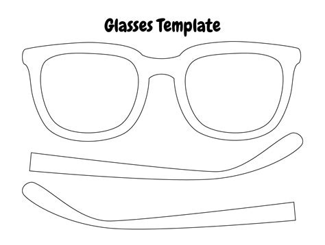 Glasses Template Printable Pdf