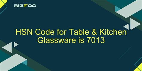 Glassware Hsn Code