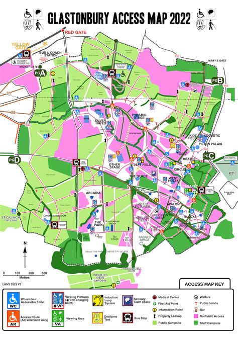 glastonbury festival site map 2022