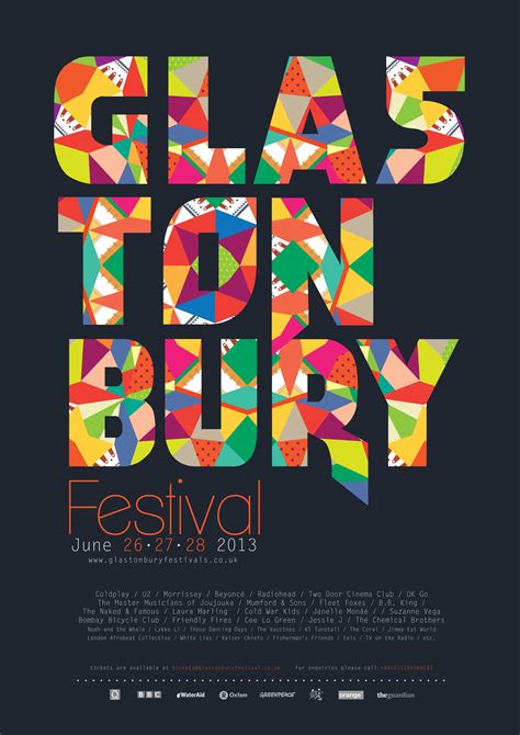 glastonbury music festival poster