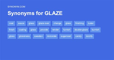 Glaze Synonyms List