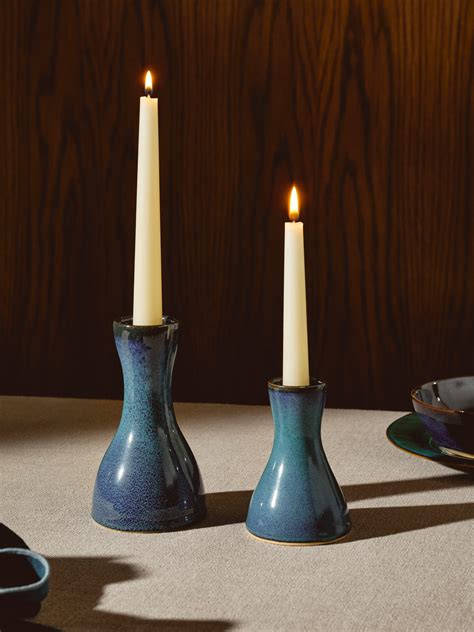 Glazed Ceramic Candle Holders