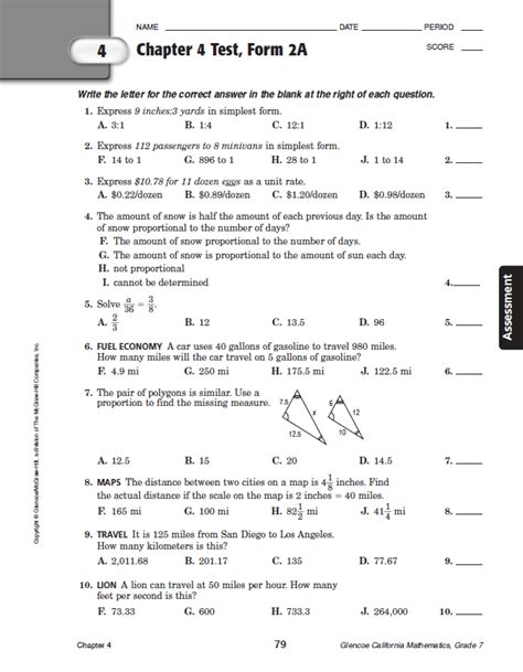 Glencoe Algebra 1 Answer Key Chapter 7