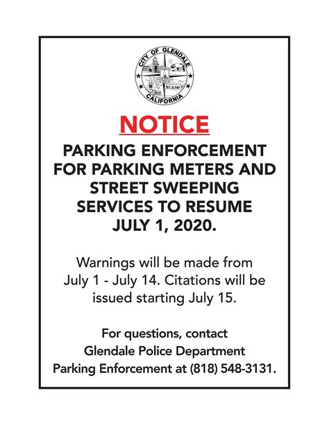 glendale ca parking enforcement