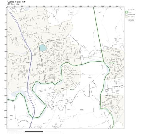 Glens Falls Zip Code Map