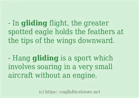 Gliding Examples In Sentence