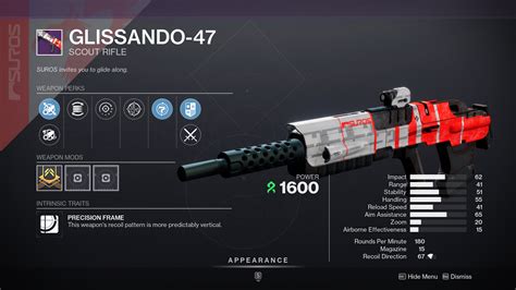 glissando-47 god roll