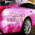 glitter pink car wrap