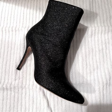 Glitter Black Booties