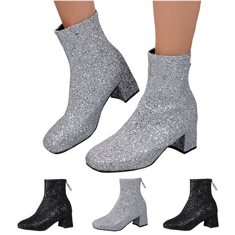 Glitter Booties Womens