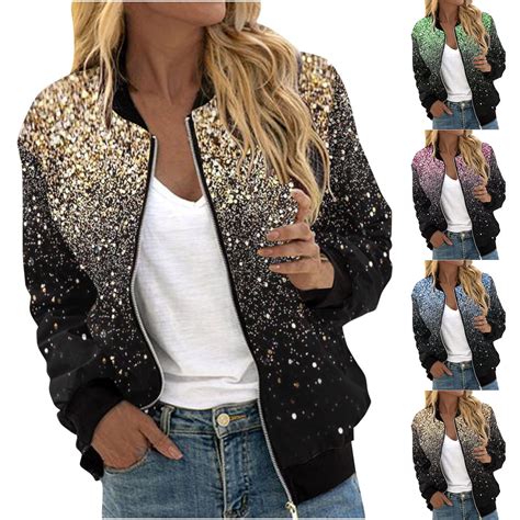 Glitter Collar Jacket