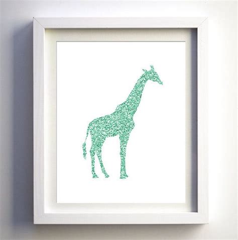 Glitter Giraffe Wall Decor