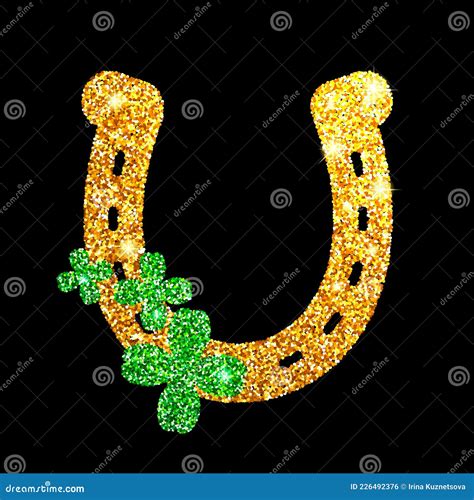 Glitter Gold Four Leaf Clover