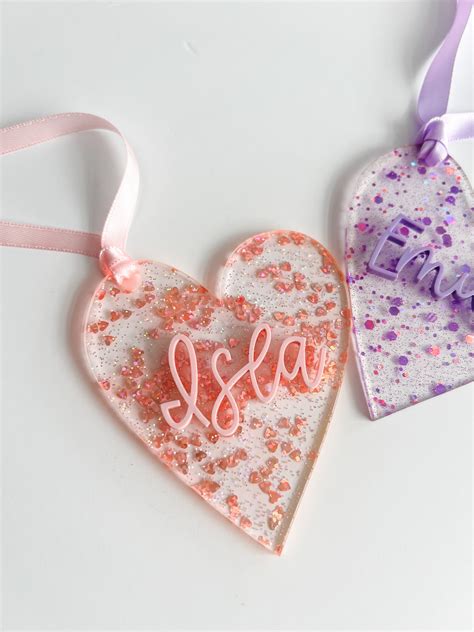 Glitter Heart Tag