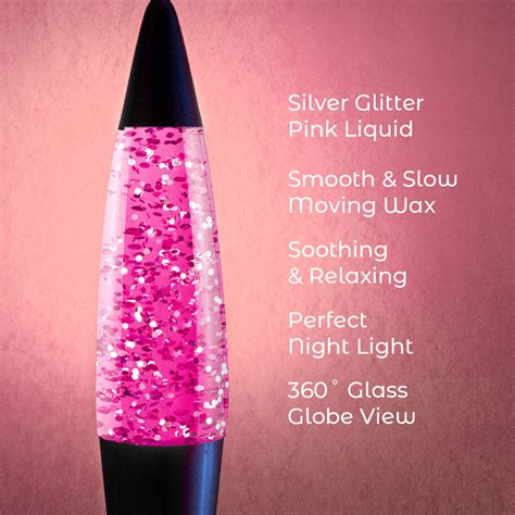 Glitter Lava Lamp Pink