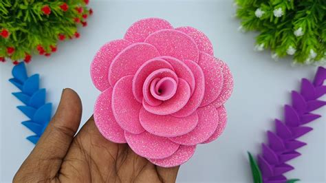 Glitter Paper Rose