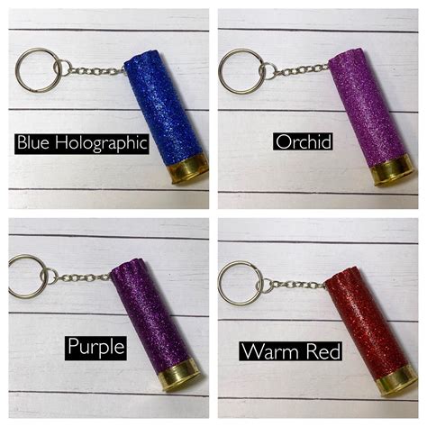 Glitter Shell Keychain