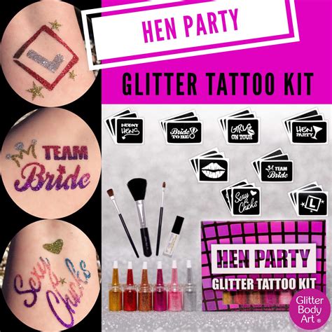 Glitter Tattoos Party Pack
