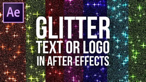 Glitter Text After Effects