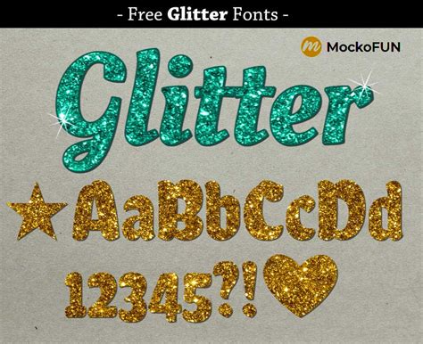 Glitter Text Font Name