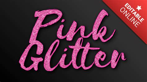 Glitter Text Image Generator