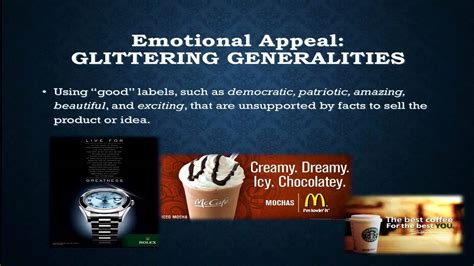 Glittering Generalities In Ads