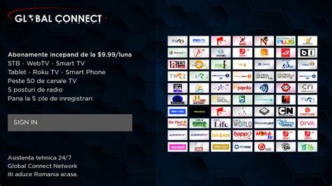 global connect romanian channels