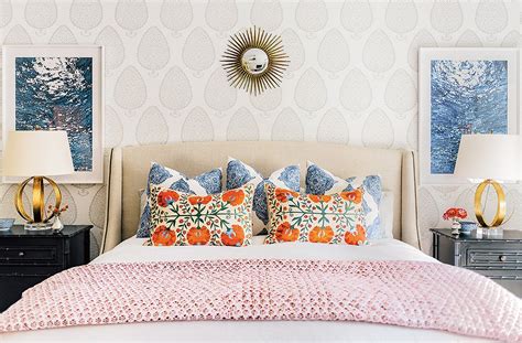 global inspired patterns in bedroom