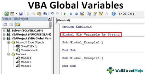 VBA Global Variable Automate Excel