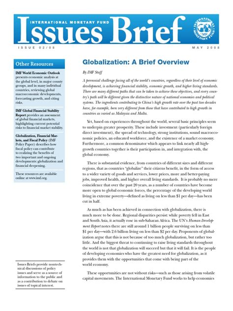 globalization a brief overview