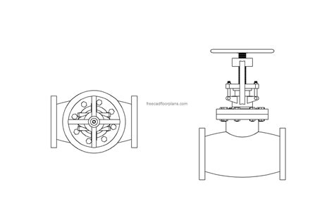 Globe Valve Drawing