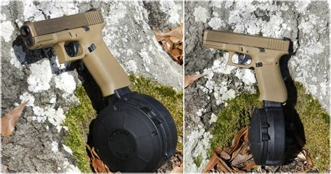 glock 19 with a drum