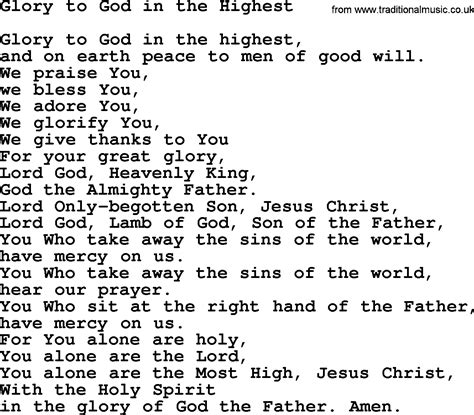 glory glory hymn lyrics