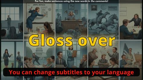 glossed over meaning in english