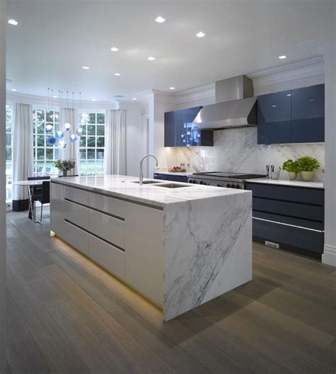 Gloss White and Parched Oak Veneer Modern Kitchen OG Kitchens