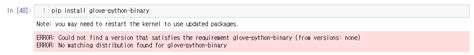 Glove-Python Install Error