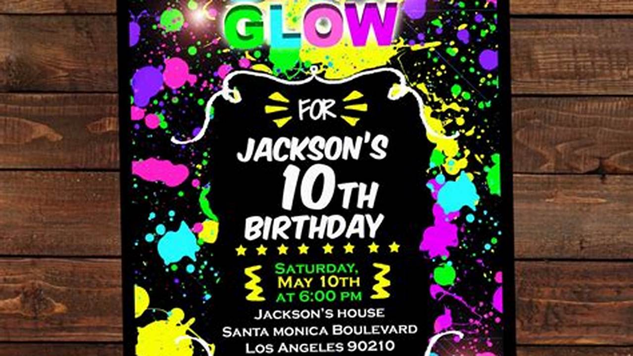 Unleash the Glow: Discover the Secrets of Free Glow-in-the-Dark Party Invitations
