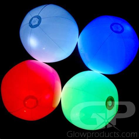 glow beach balls