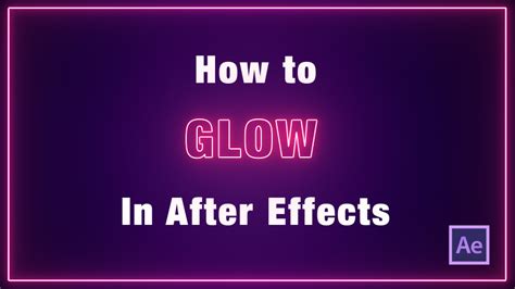 Glowing Outline Effect After Effects Tutorial YouTube