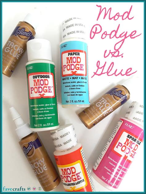 Glue Vs Mod Podge