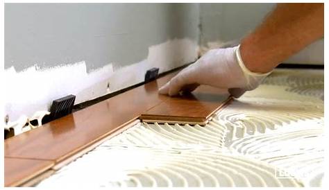 Gluing Down A Engineered Wood Floor YouTube