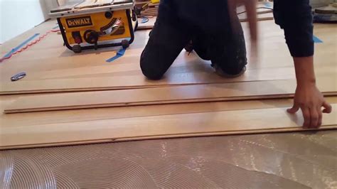 gluing hardwood flooring to concrete slab