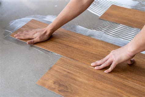 gluing vinyl flooring