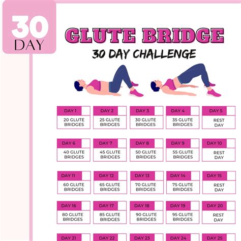 Glute Exercises Challenge
