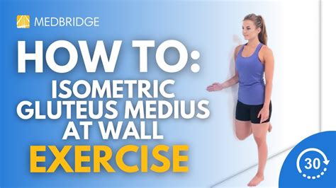 Glute Exercises Using Wall