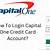 gm capital one credit card login page